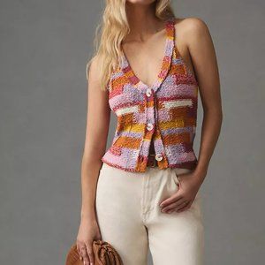 Pilcro Patchwork Sweater Vest